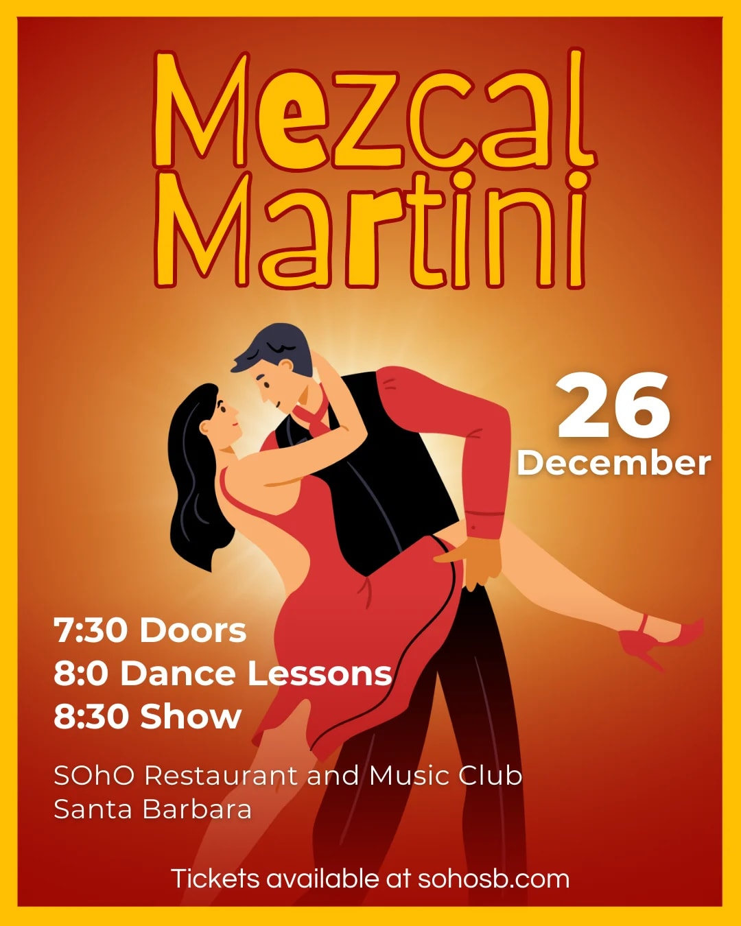 An Evening with Mezcal Martini!