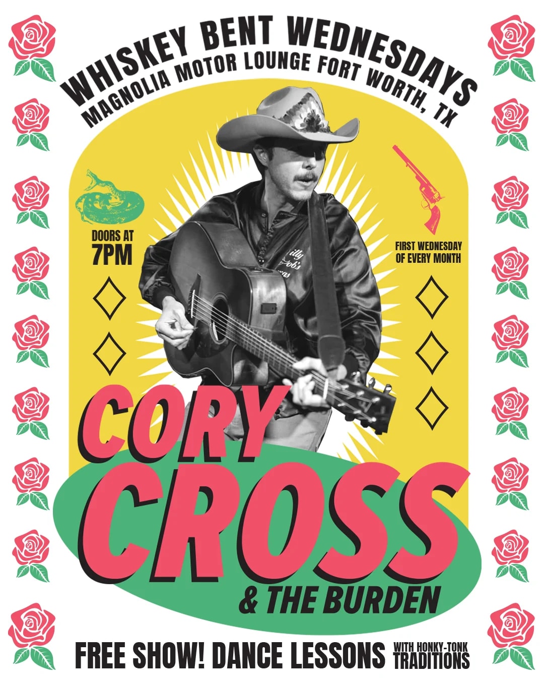 Whiskey Bent Wednesdays w/ Cory Cross & the Burden