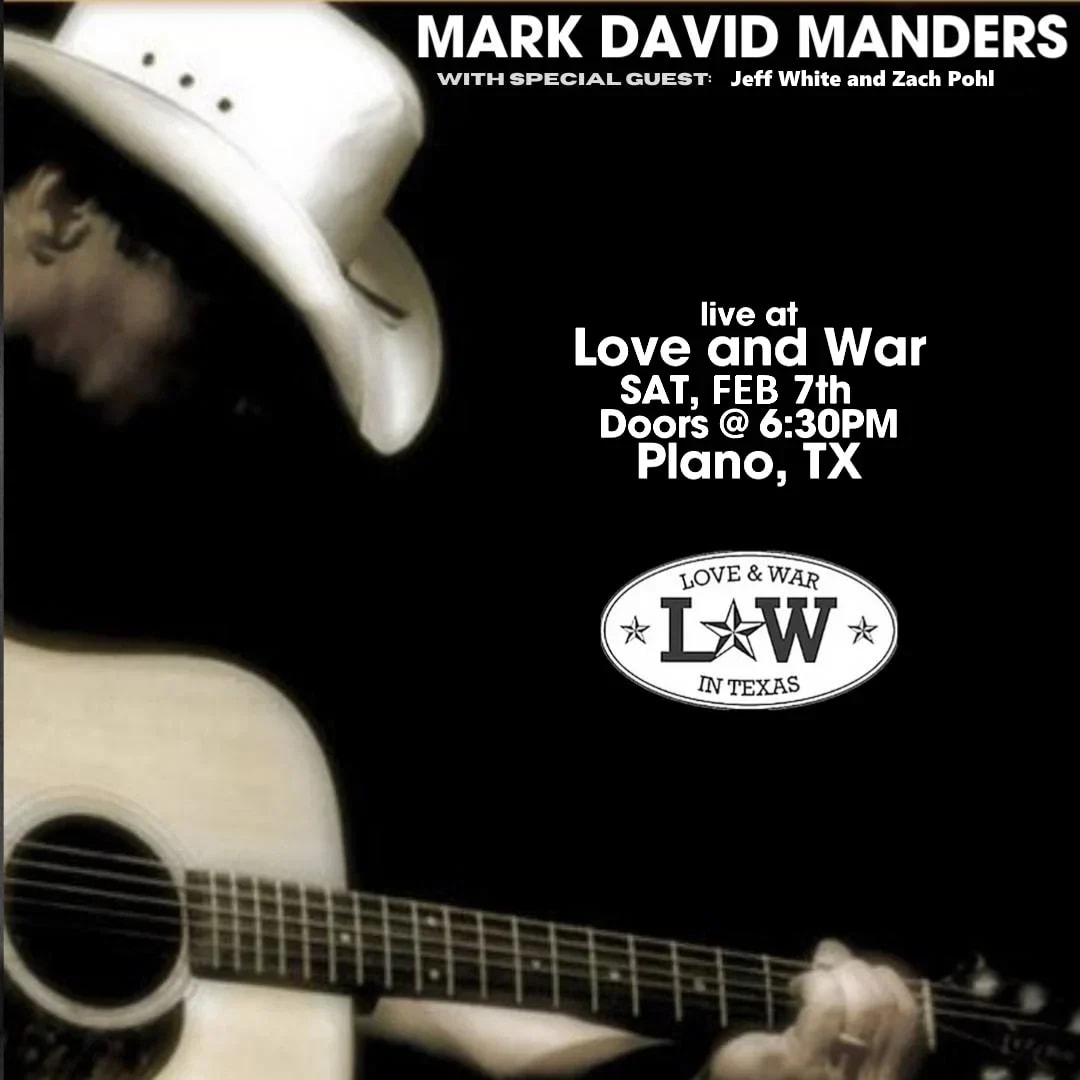 Mark David Manders w/ special guests Jeff White and Zach Pohl