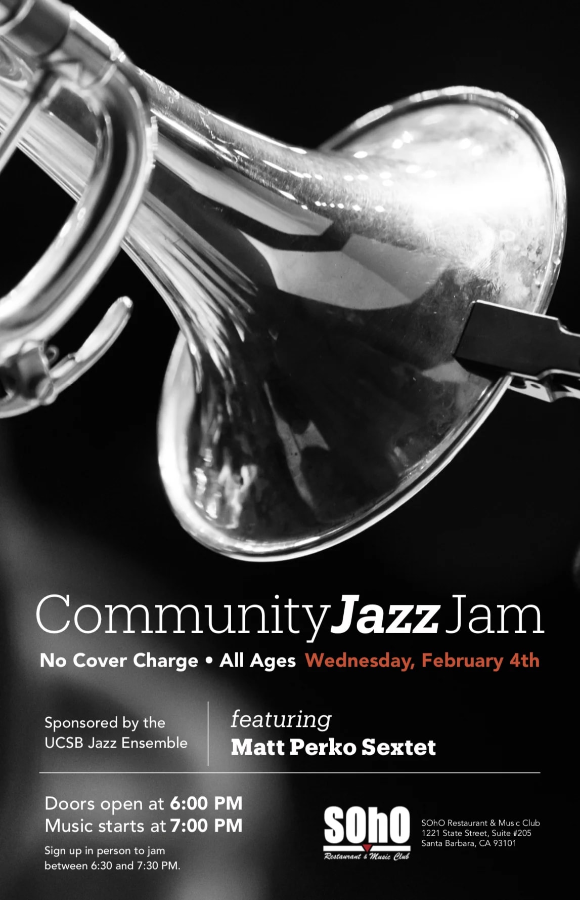 Community Jazz Jam feat. Matt Perko Sextet