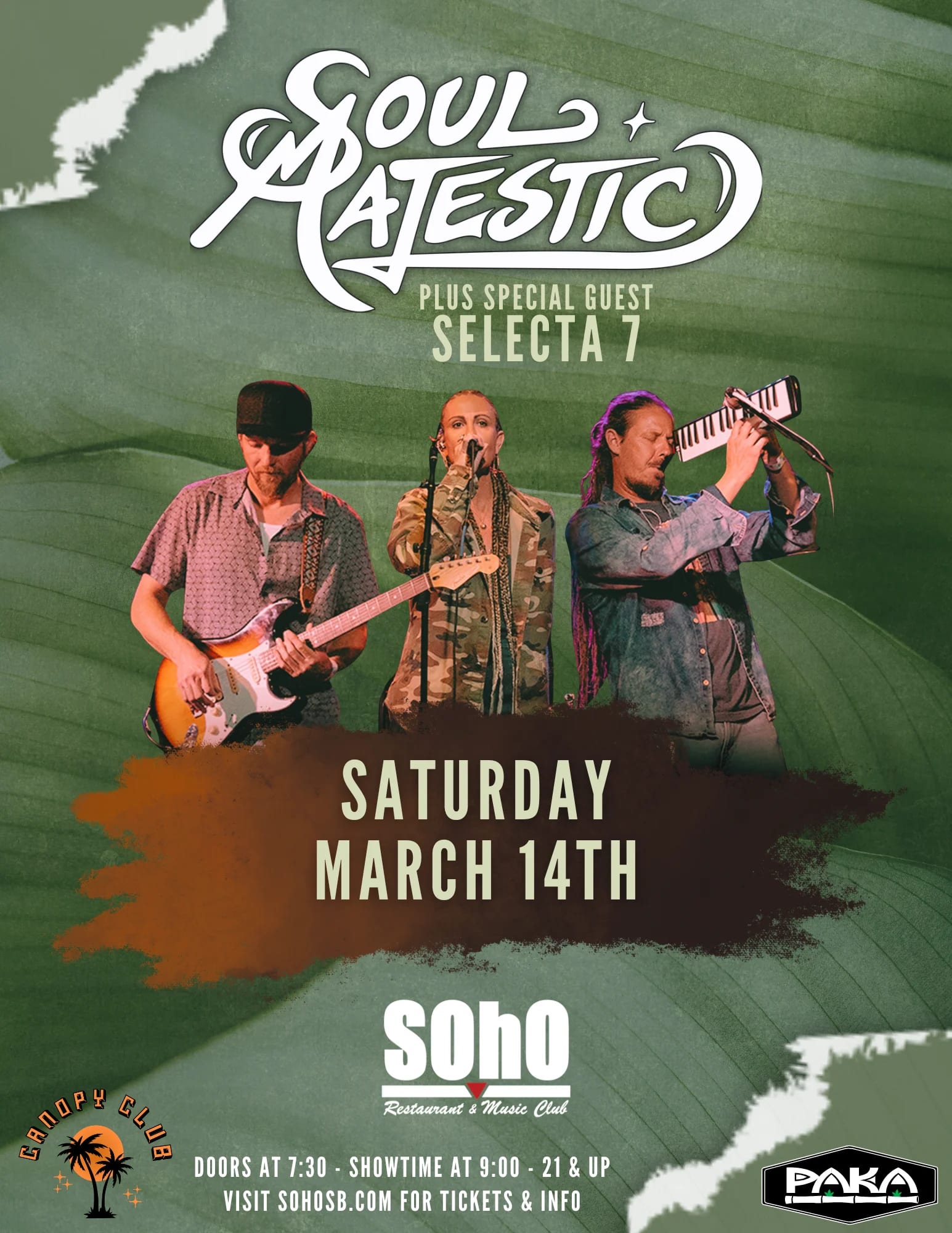Canopy Club & PAKA Present: Soul Majestic with Select 7