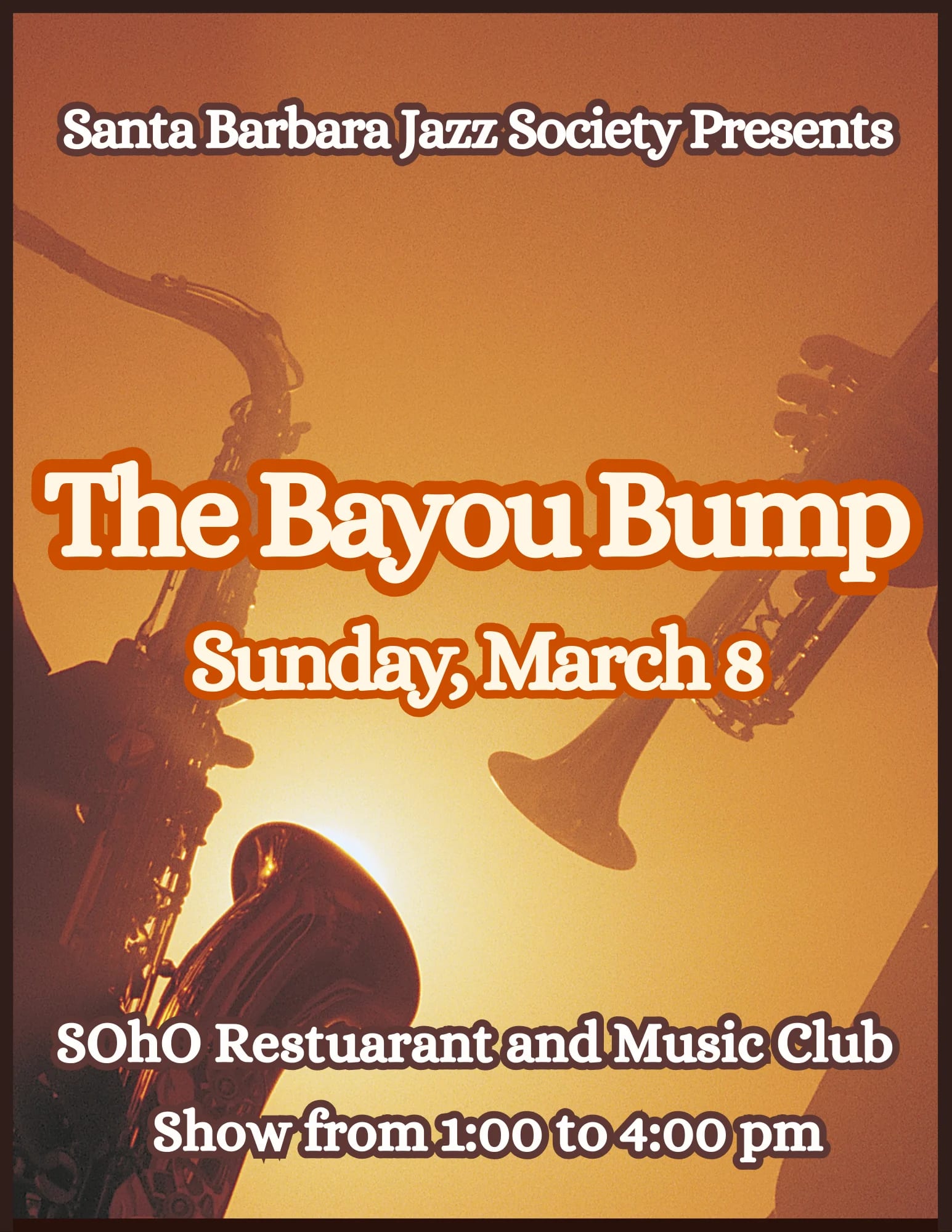 Santa Barbara Jazz Society Presents: The Bayou Bump