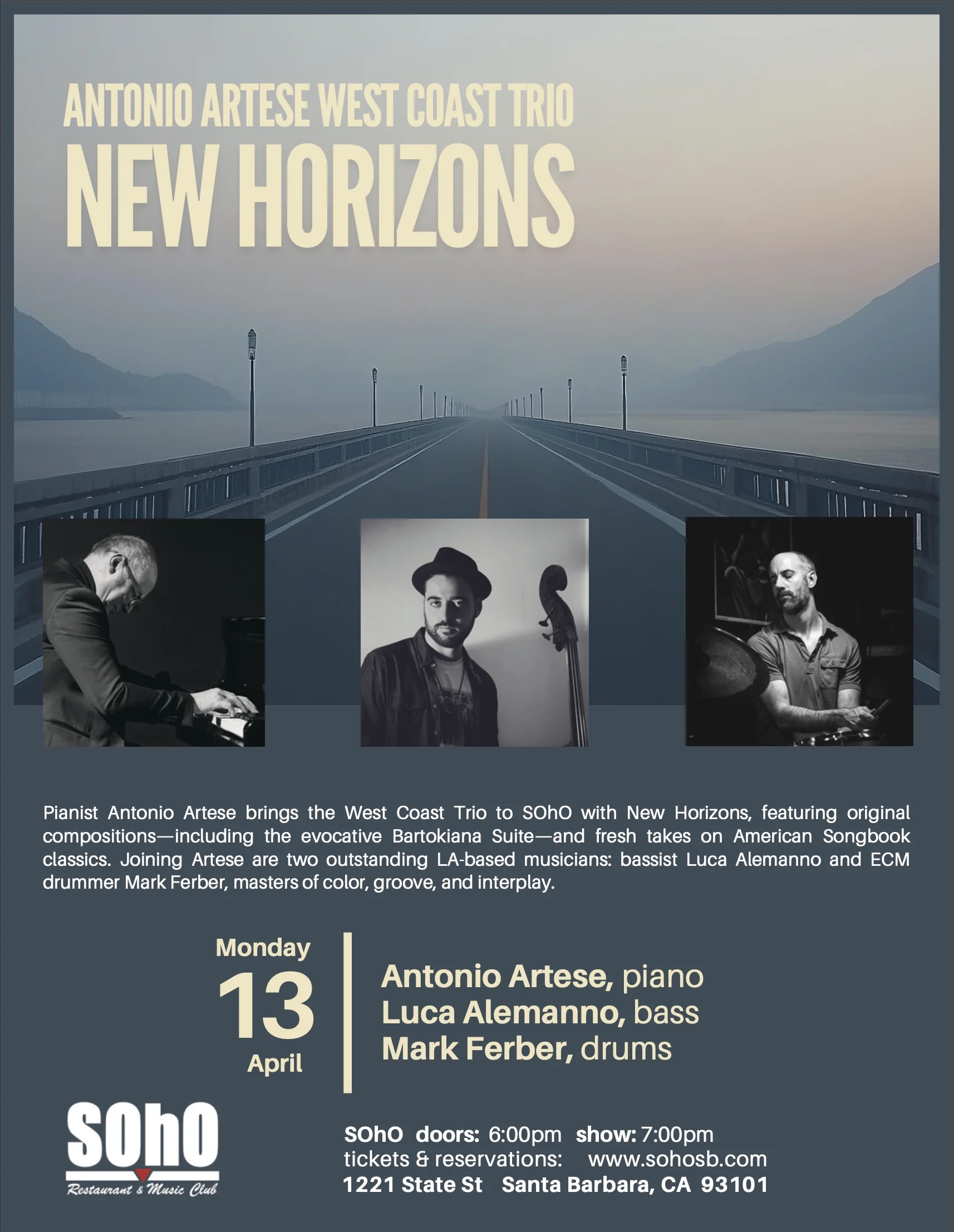 An Evening with Antonio Artese West Coast Trio