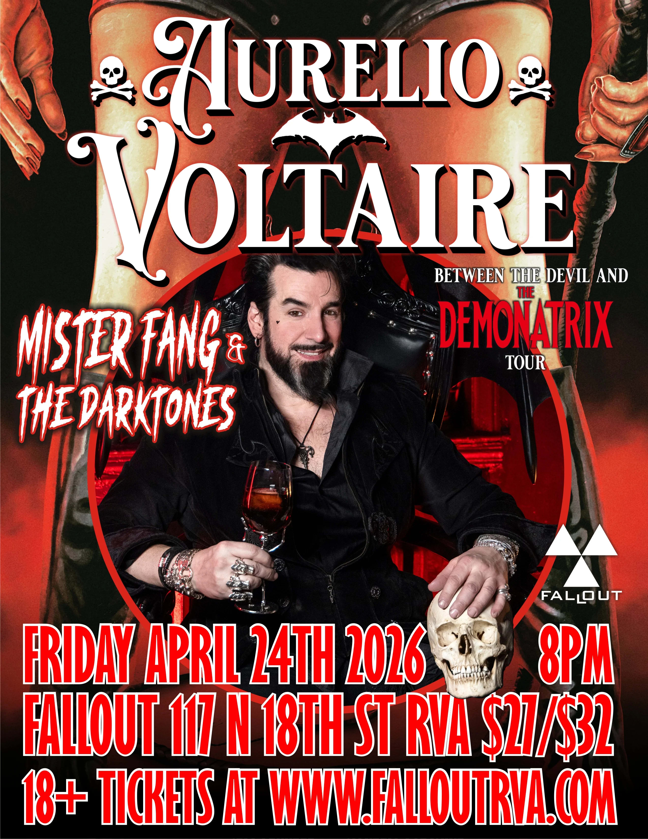 Aurelio Voltaire W/ Mr. Fang & The Darktones