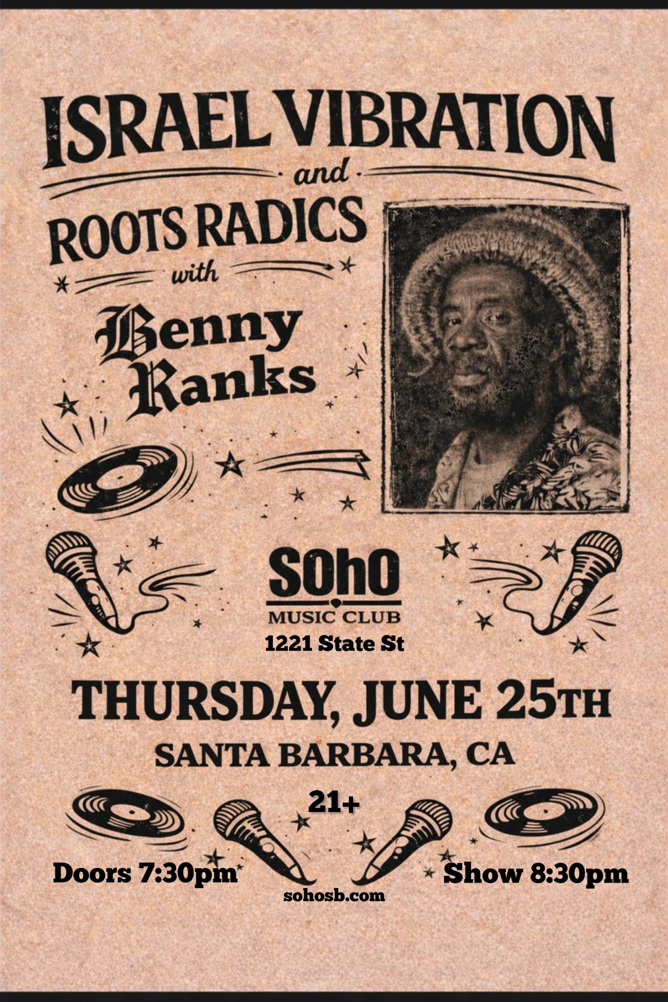 Israel Vibrations & Roots Radics with Benny Ranks