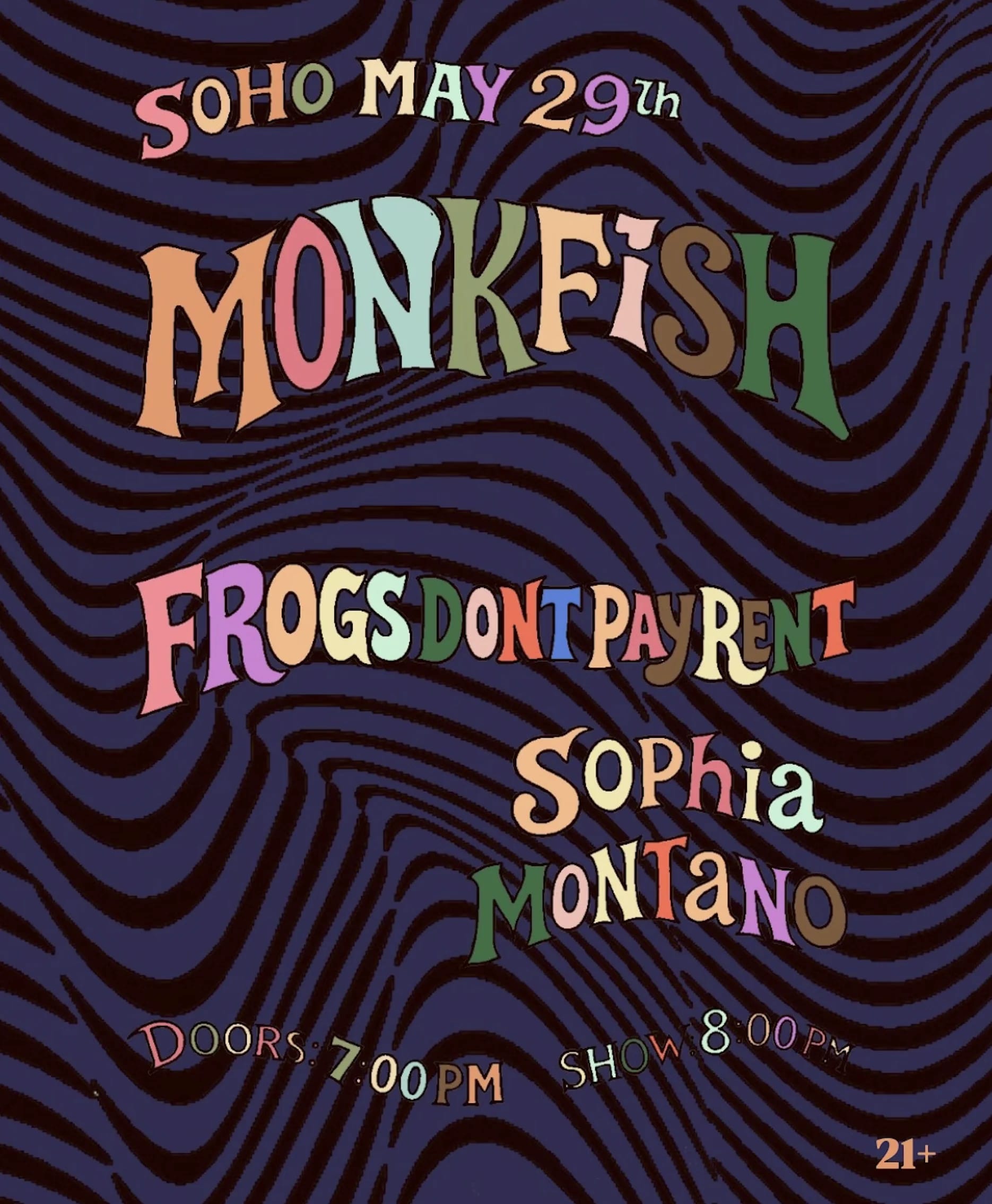 Monkfish with Frogs Don't Pay Rent and Sophia Montano