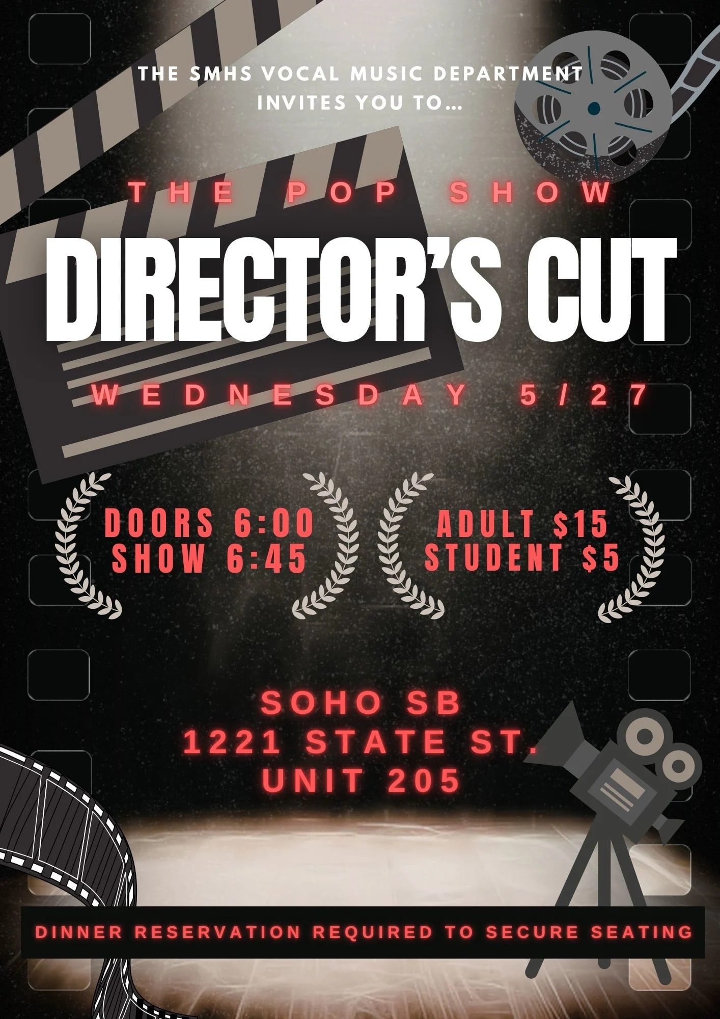 SMHS Vocal Music Department Presents: The Pop Show - Director's Cut