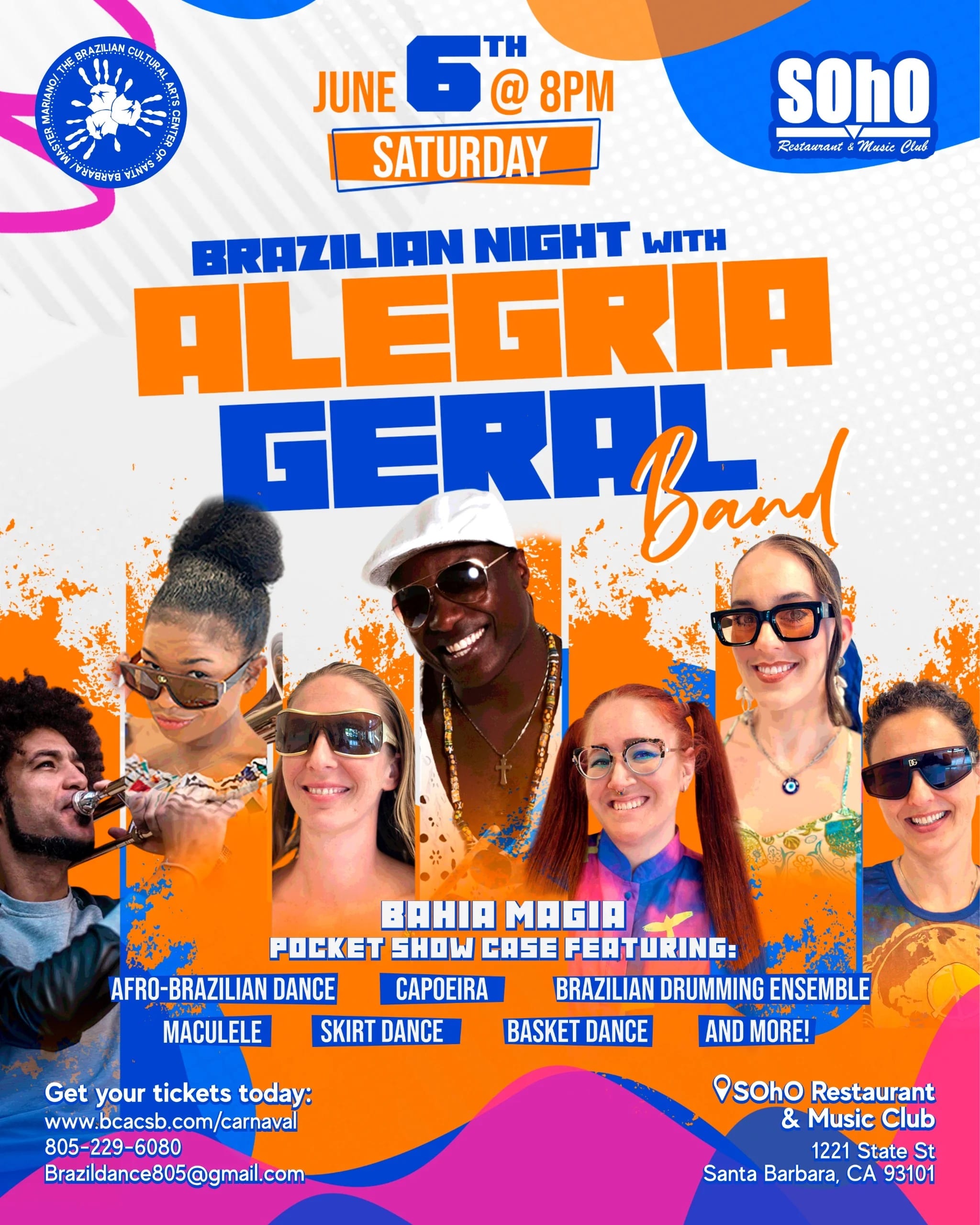 BCACSB Presents: Brazilian Night with Alegria Geral Band