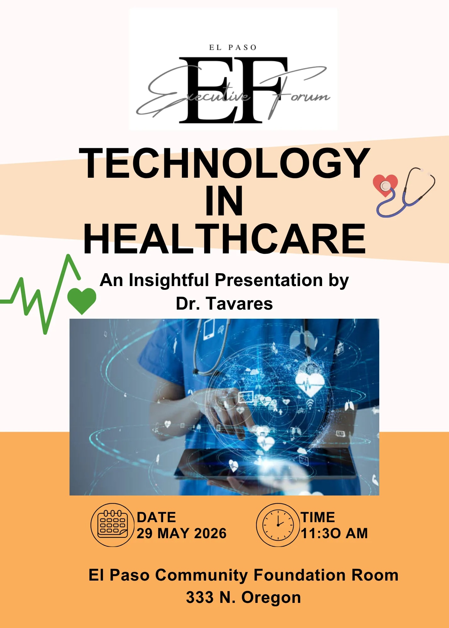 Executive Forum May Meeting: Technology in Healthcare | El Paso