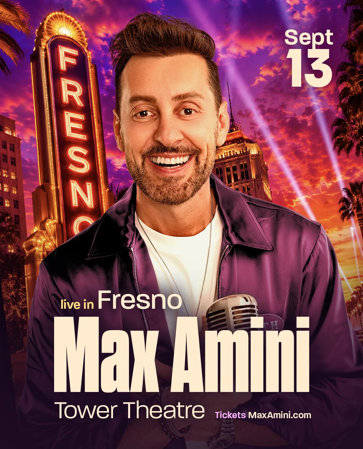 Icon Live Presents: Max Amini Live In Fresno!