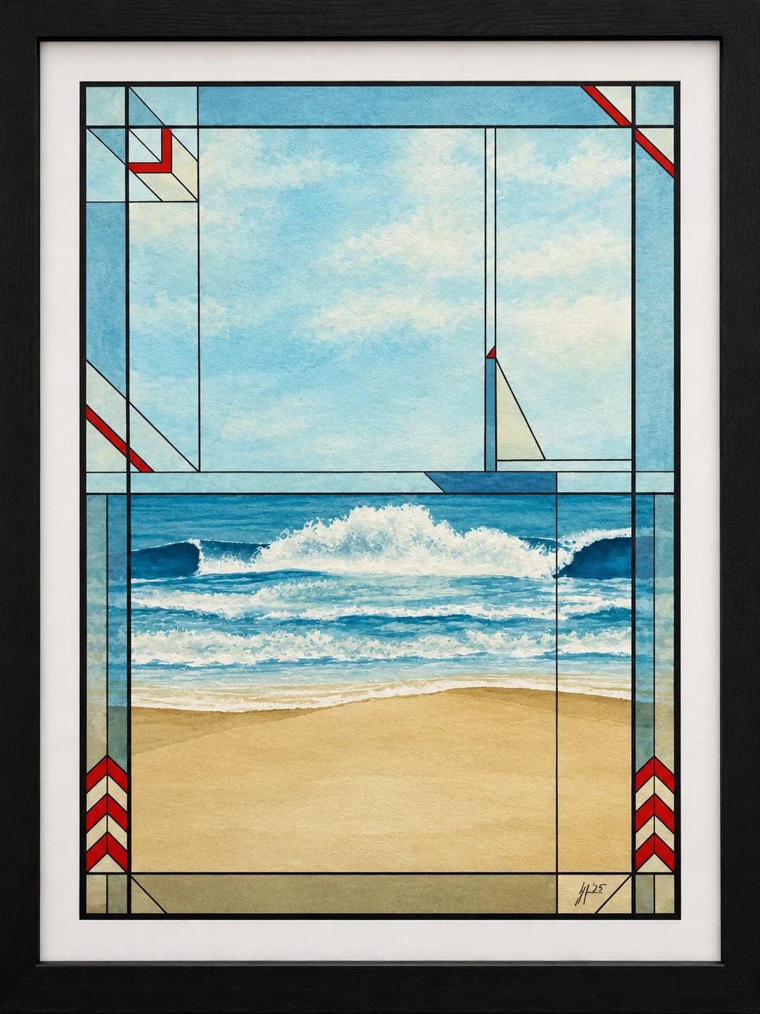 Sailboat Watercolor Painting