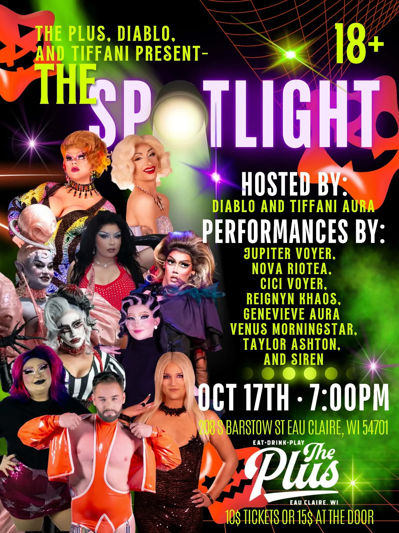 The Spotlight Drag Show live at The Plus