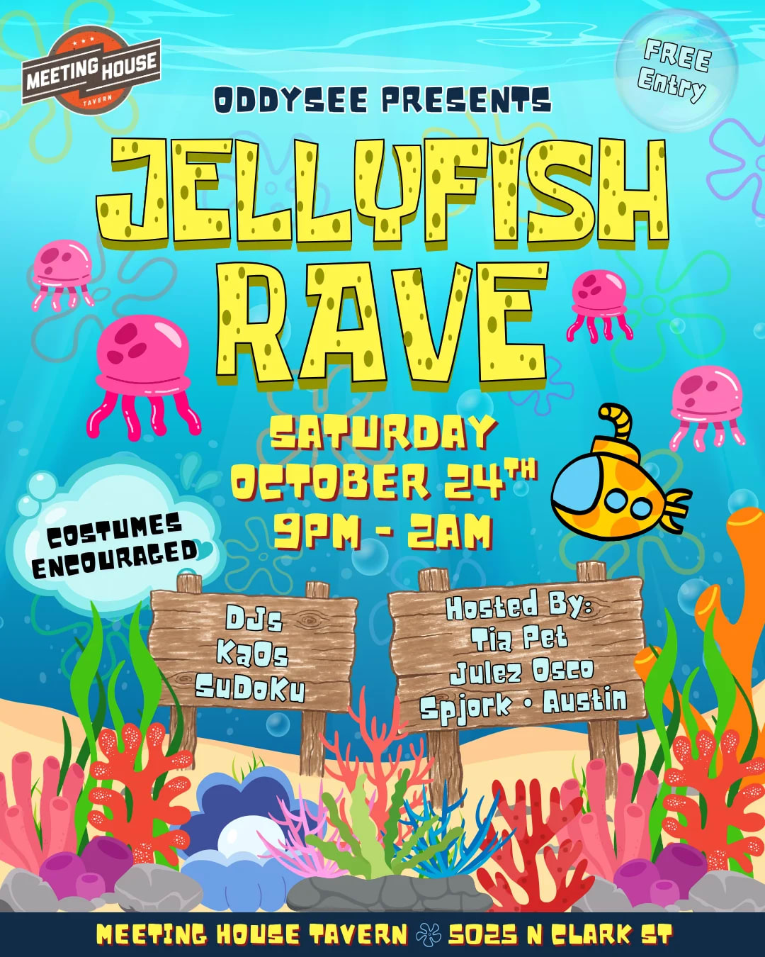 Jellyfish Rave: A SpongeBob Themed Dance Party