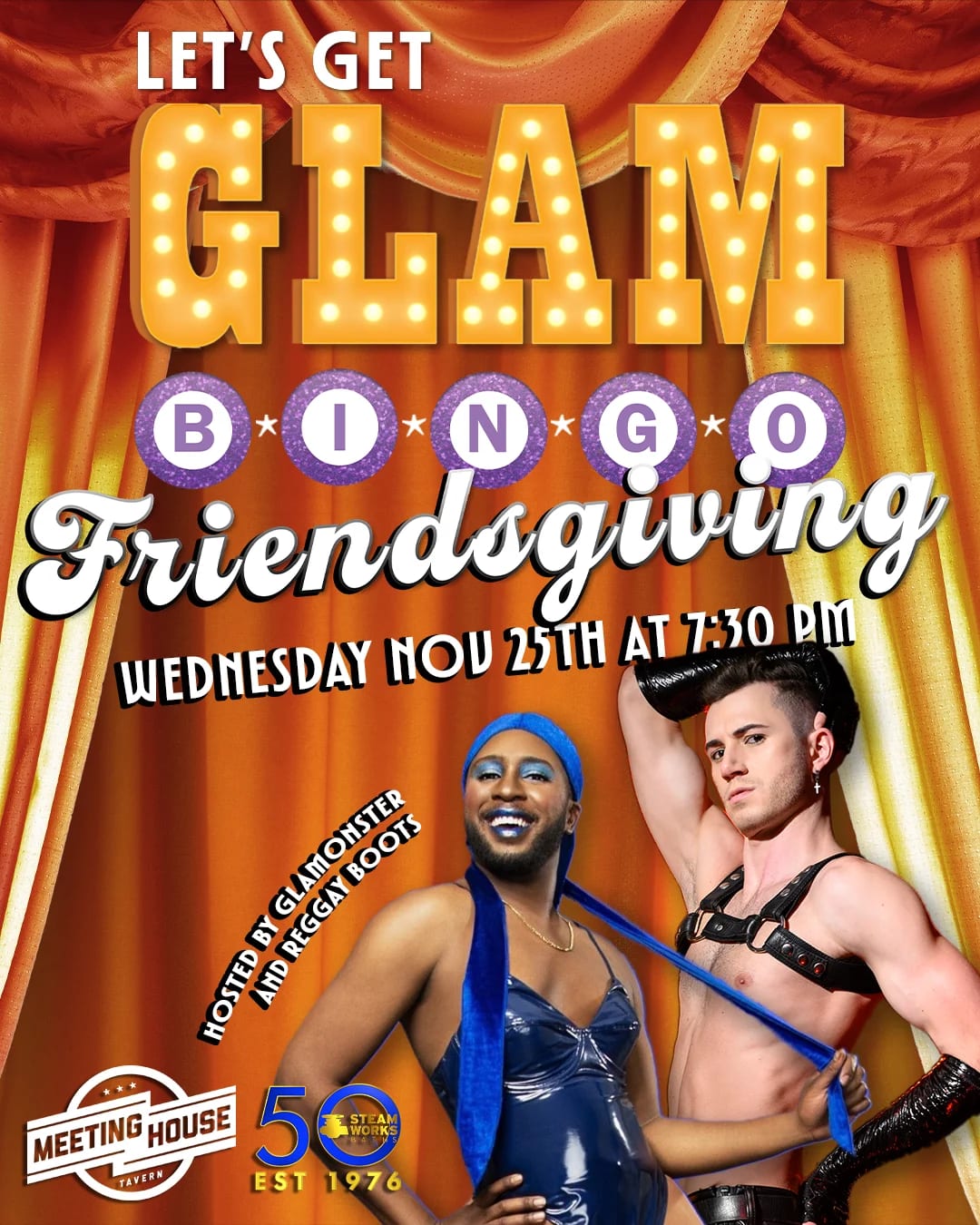 Let's Get Glam Bingo: Friendsgiving