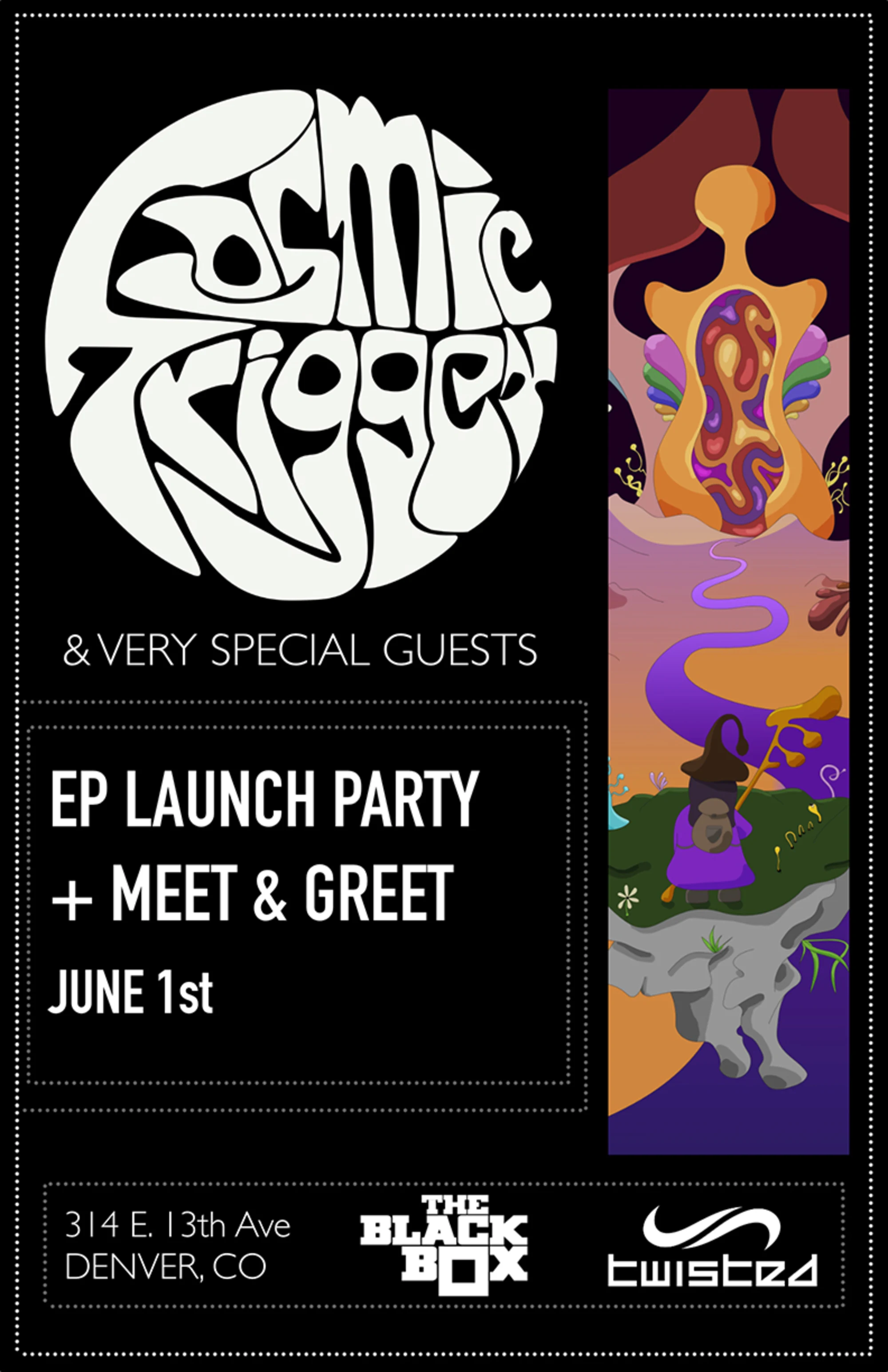 Twisted Records presents: Cosmic Trigger EP Launch Party