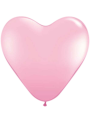 Helium Ballon Hart 30cm Roze