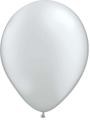 Helium Ballon 23cm metallic zilver