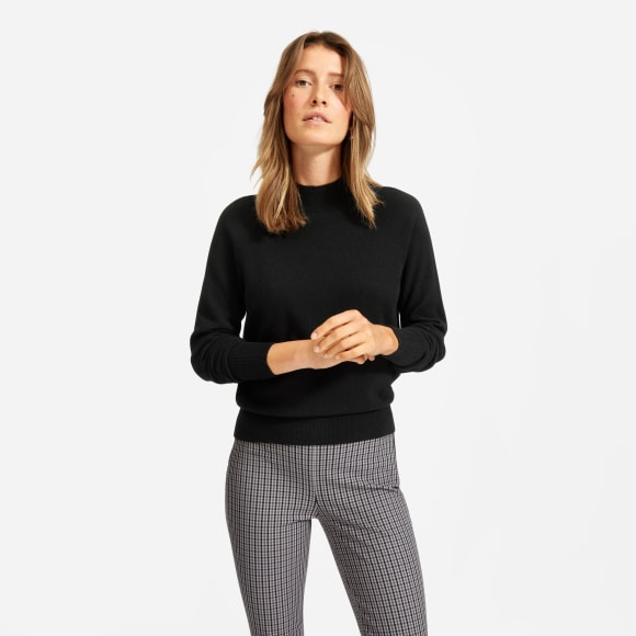 The Cashmere Raglan Mockneck