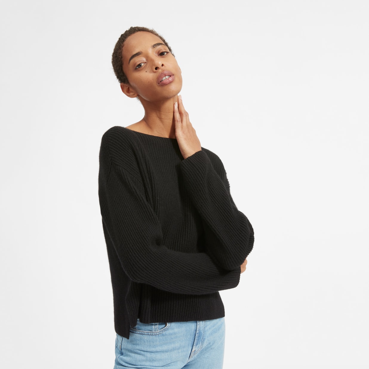 The Cashmere Rib Boatneck The Cashmere Rib Boatneck