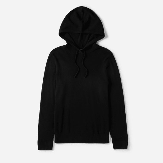 cashmere black hoodie