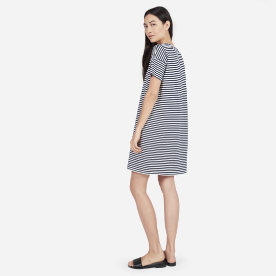 Women S Cotton Striped Tee Dress Everlane