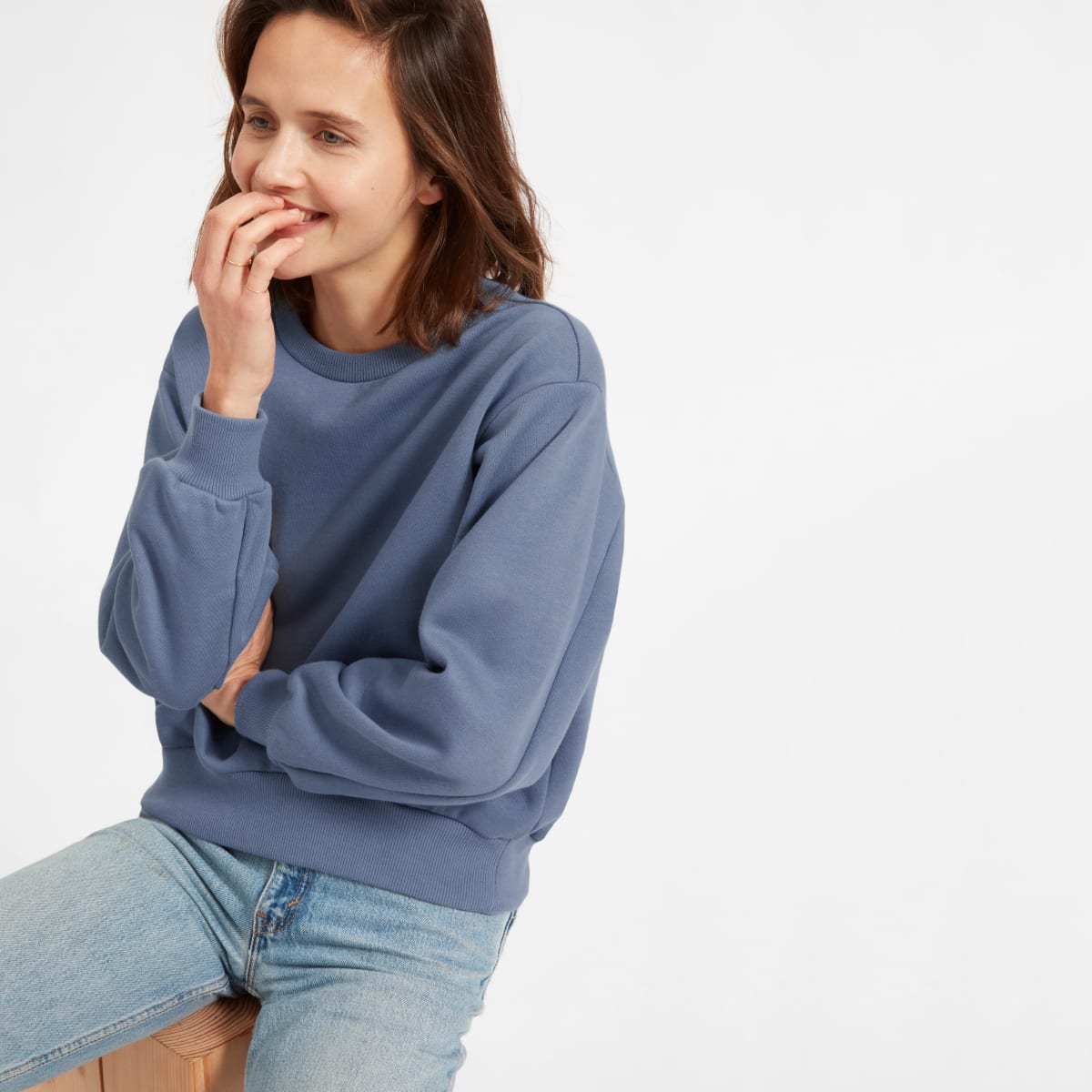 everlane oversized fleece hoodie