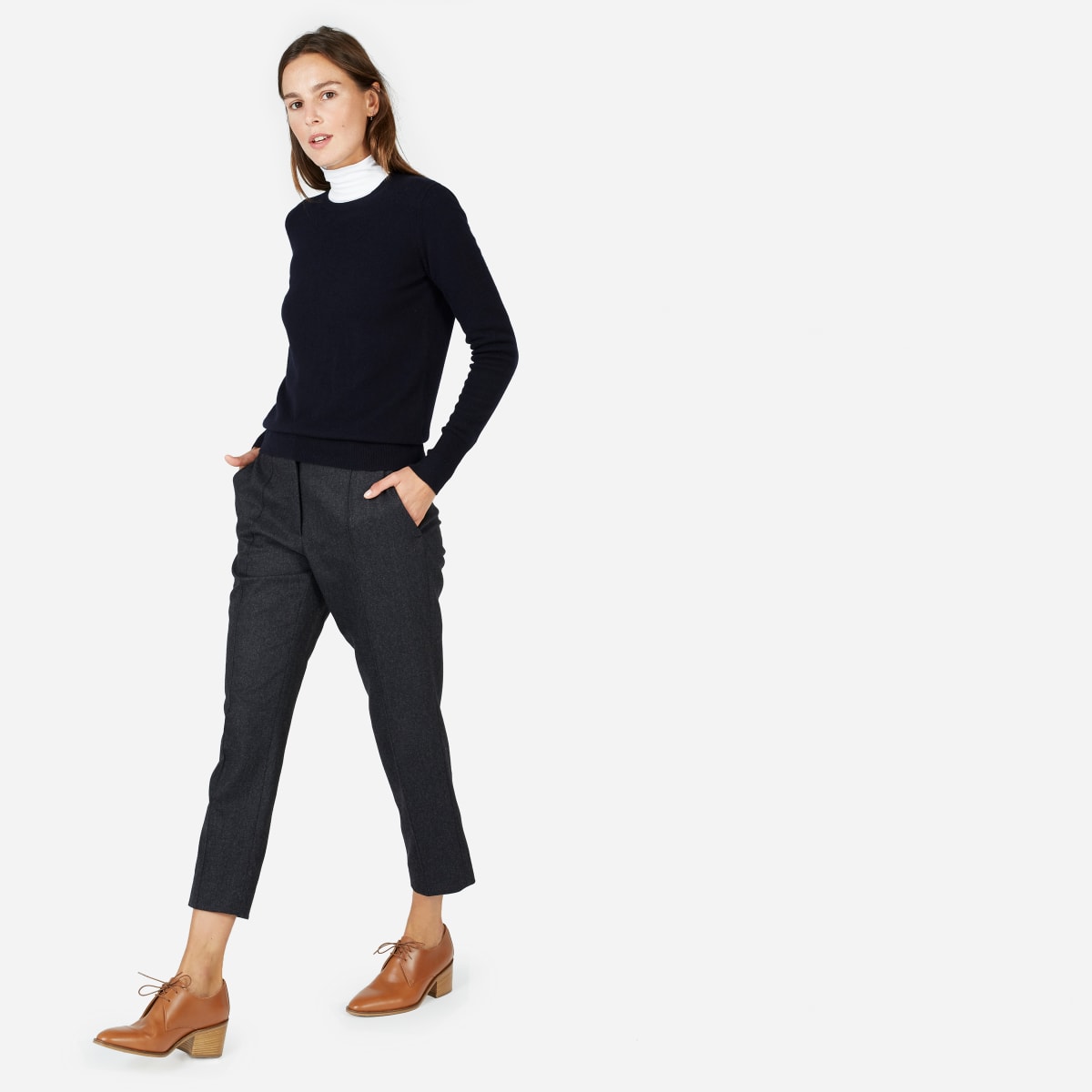 everlane heeled oxford