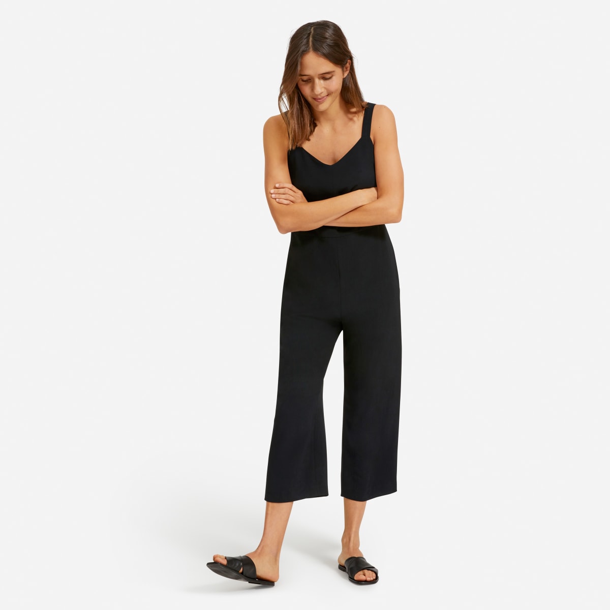 everlane japanese goweave jumpsuit