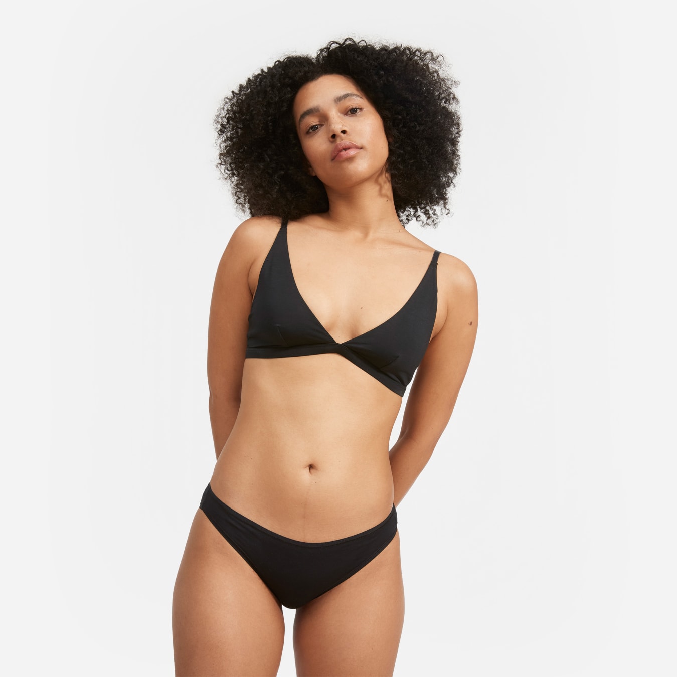 black triangle bralette