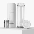 Ever Vessel Glass Multi Personalized White Sand with Packaging and Tea Infuser