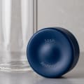 Personalized Ever Vessel Glass Multi Blue with a name engraved on the lid