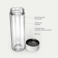 Ever Vessel Glass Multi stainless steel water bottle key features White Sand