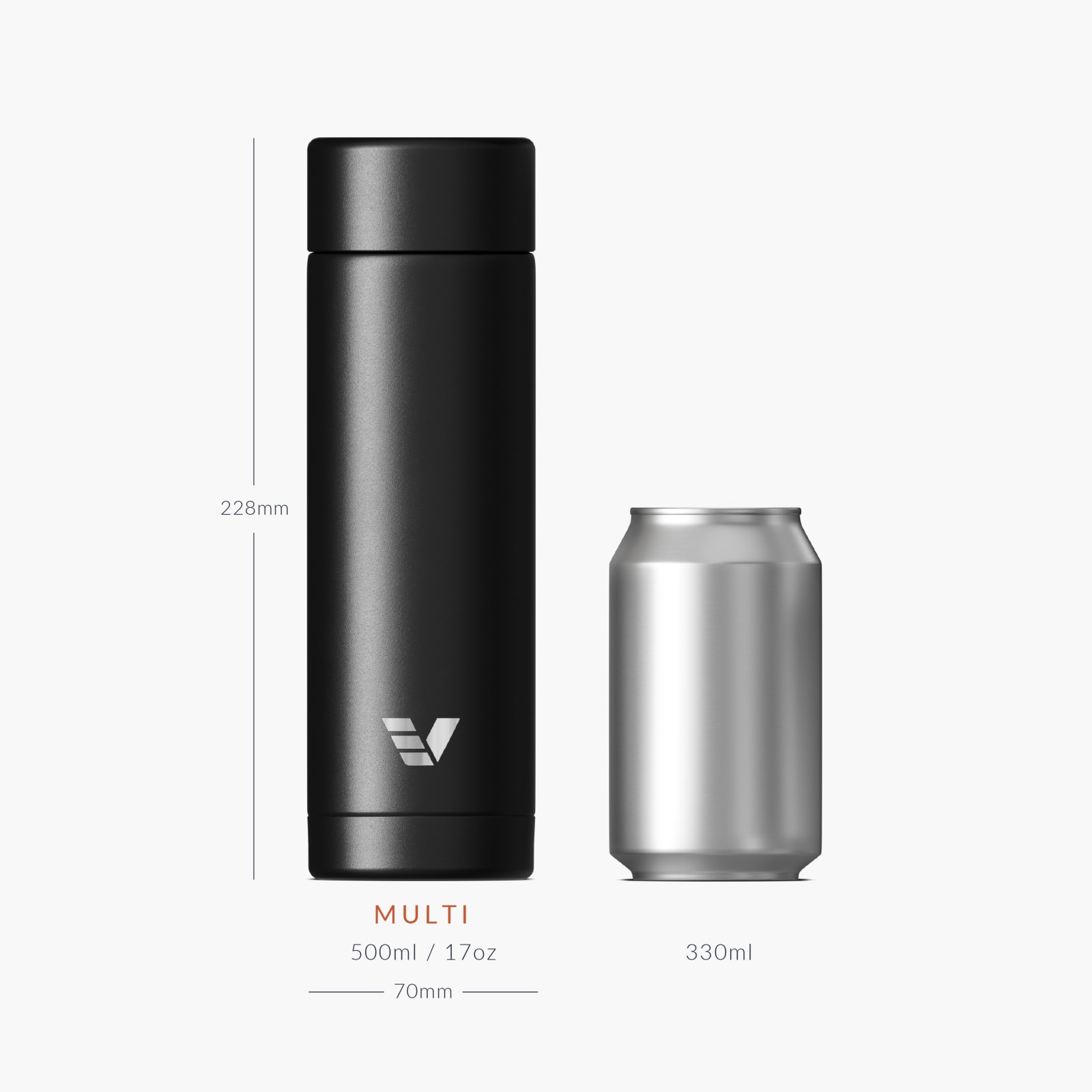 Ever Vessel Multi Black Sand Size Comparison