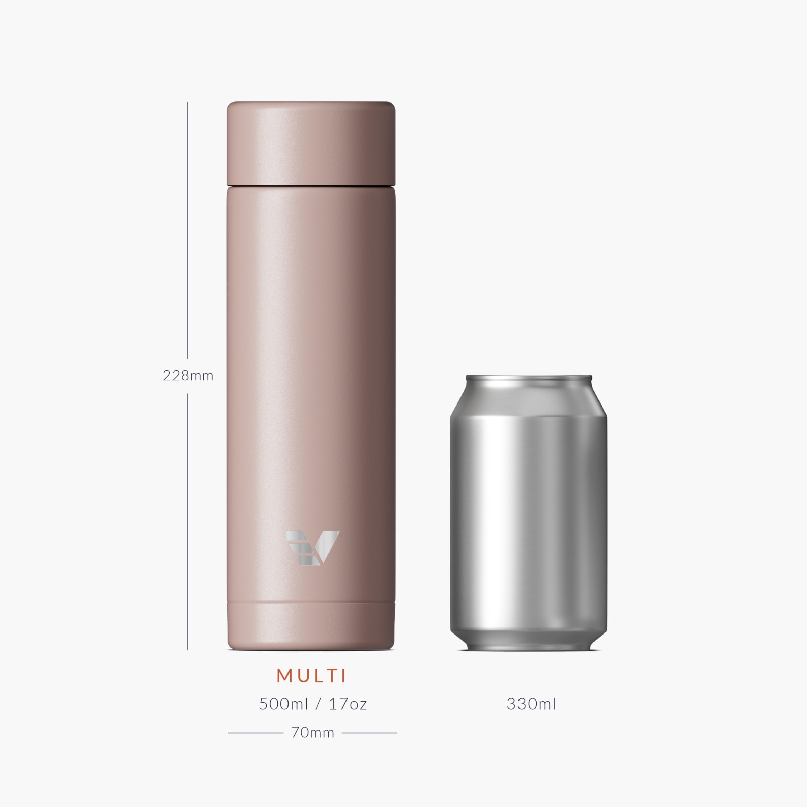 Ever Vessel Multi Rose Size Comparison