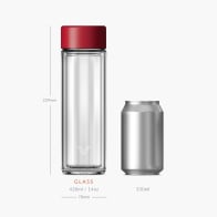 Ever Vessel Glass Multi Red Size Comparison