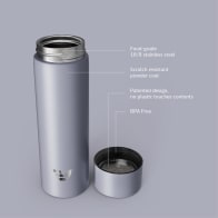 Ever Vessel Mini stainless steel water bottle key features - lilac