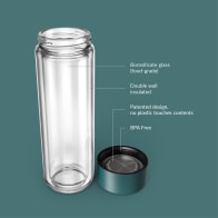 Ever Vessel Glass Multi stainless steel water bottle key features Teal