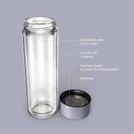 Ever Vessel Glass Multi stainless steel water bottle key features Lilac