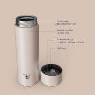 Ever Vessel Mini stainless steel water bottle key features - Desert