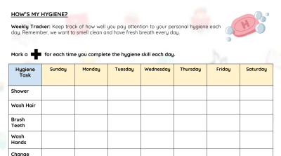 Hygiene Weekly Tracker