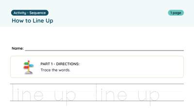 Interactive Worksheet: How to Line Up