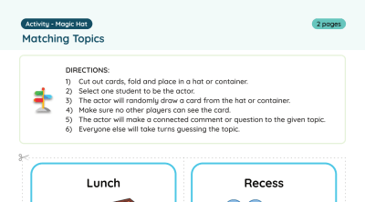 Interactive Worksheet: Matching Topics