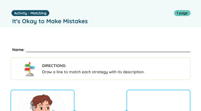 Interactive Worksheet: It's Okay to Make Mistakes