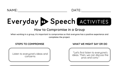 Interactive Worksheet: How to Compromise in a Group