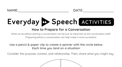 Interactive Worksheet: How to Prepare for a Conversation