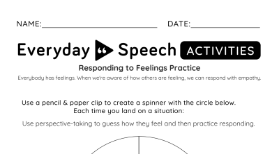 Interactive Worksheet: Responding to Feelings Practice