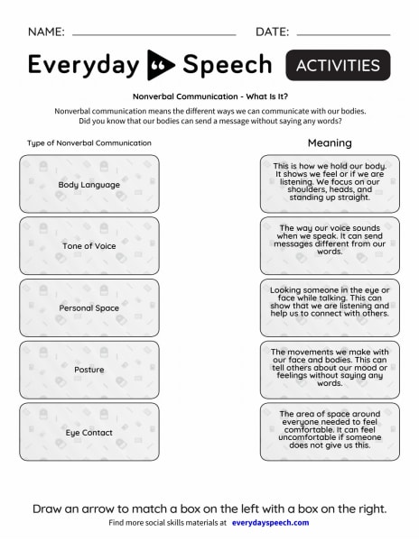 Lesson Plans To Teach Children Nonverbal Communication