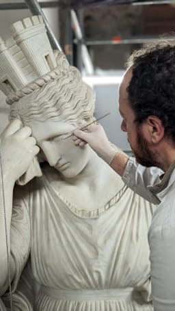 tender, loving care from our art restorers