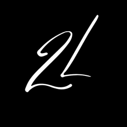 Black background with a white 2 and L