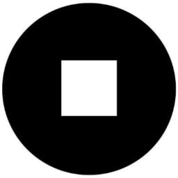 The Mental Health Coalition logo is a black circle with a white square in the middle of it.